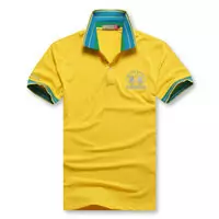 t-shirt hommes polo ralph lauren sport cotton 2013 high collar 1a martina yellow